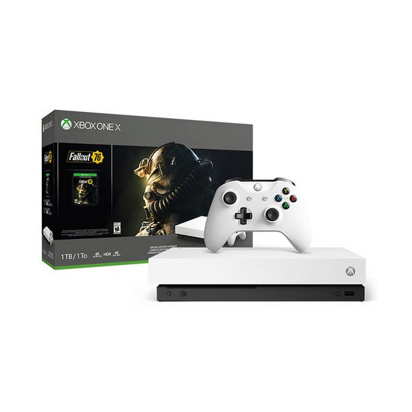 Xbox One X + Fallout 76 Microsoft 53518 1 TB 4K HDR White
